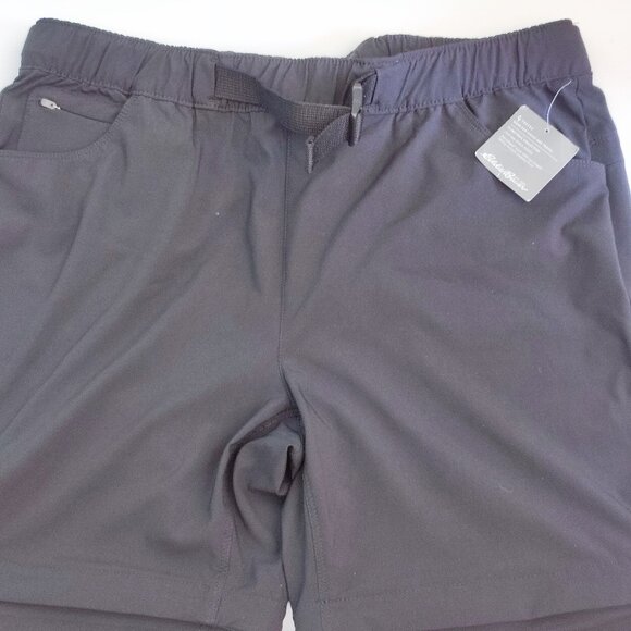 Eddie Bauer Travex Climatrail Outdoor convertible pants black women's size 14 - Picture 2 of 15